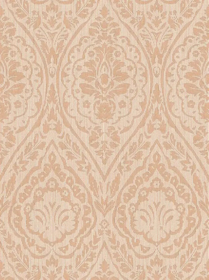 Textured Damask Textured Wallpaper - Beige/Cream