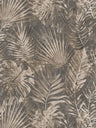 Forest Frame - Leaves Wallpaper - Anthracite