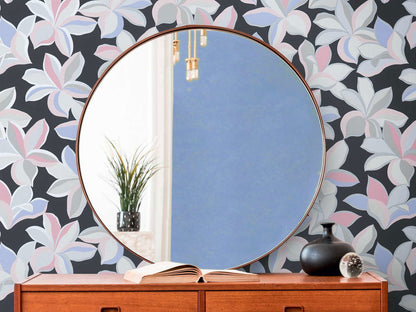 Daisy Days Wallpaper - House of Turnowsky - Black/Silver