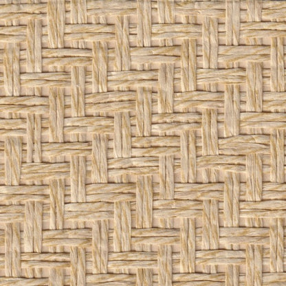 Japanese Summerhouse - Handmade Grasscloth Wallpaper - Golden Sand