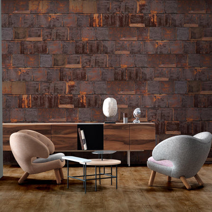 Piet Hein Eek 'Rusted Metal Series' Wallpaper - Brown Rusted Metal