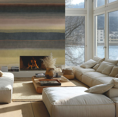 The Wall 4 - Hybrid Wallpaper Mural - Hot Spots - Horizon Stripes