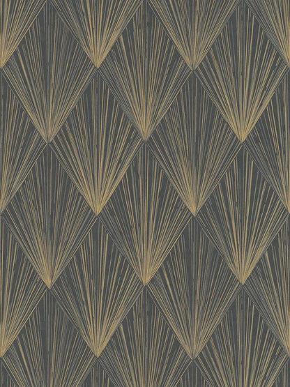 Metallic Moments Wallpaper - Black - Discontinuing