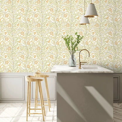 Rosehip Trail Wallpaper - Ohpopsi - Soft Amber