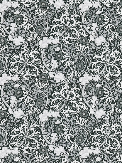 Seaweed Wallpaper - Black/White