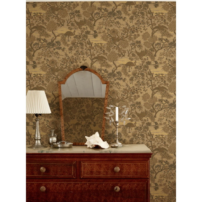 Asian Garden Wallpaper - Beige