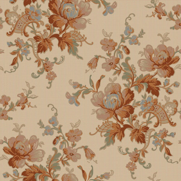 Sample - Ingeborg Wallpaper - Red/Multi