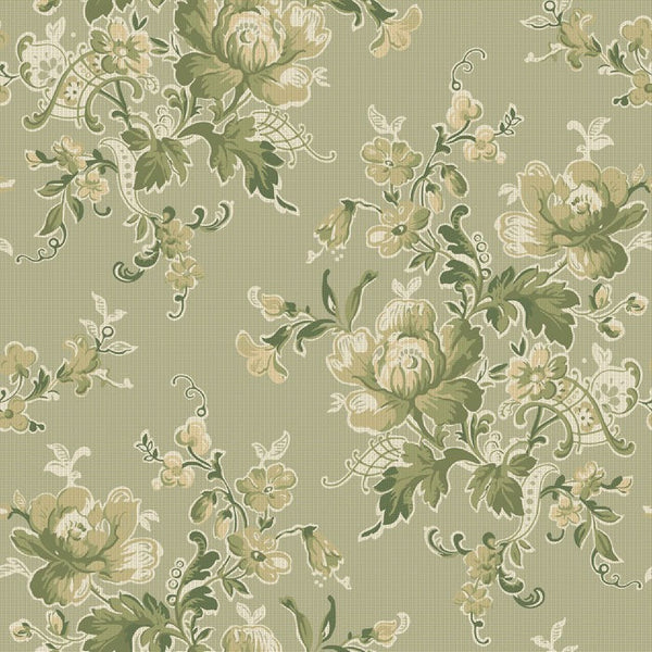 Sample - Ingeborg Wallpaper - Green