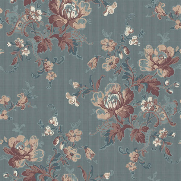 Sample - Ingeborg Wallpaper - Blue