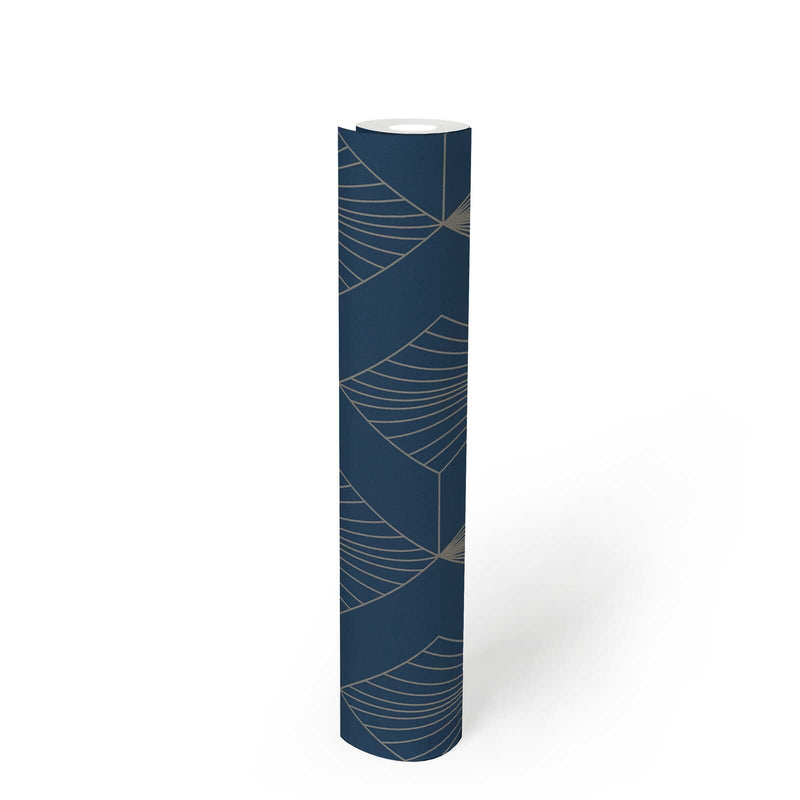 French Affair Wallpaper - Blue Gold