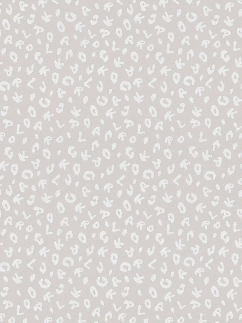 Leopard - Karl Lagerfeld Wallpaper - Grey
