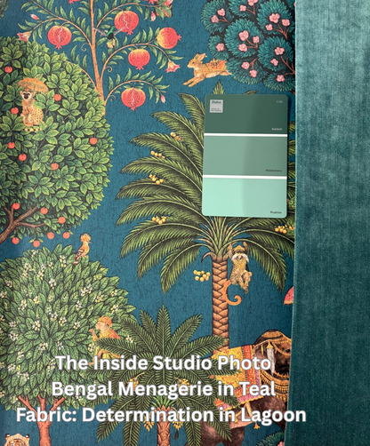 Bengal – Menagerie Wallpaper – Teal