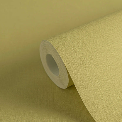 Retro Chic Plain Textured Vinyl Wallpaper – Lime