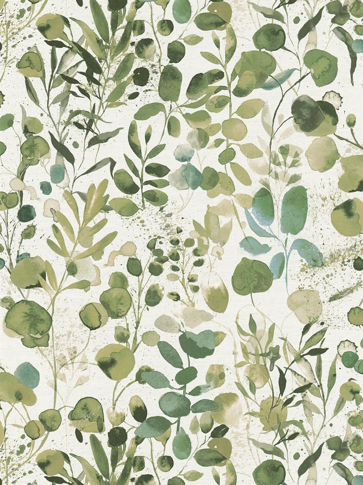 Sample - Watercolour Leafy - Green