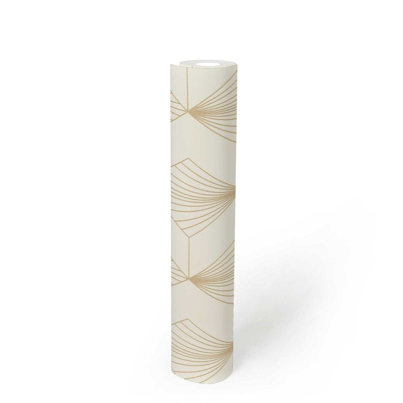 French Affair Wallpaper - Cream Gold