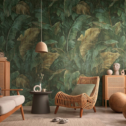 The Wall 4 - Hybrid Wallpaper Mural - Dreamy Leaf