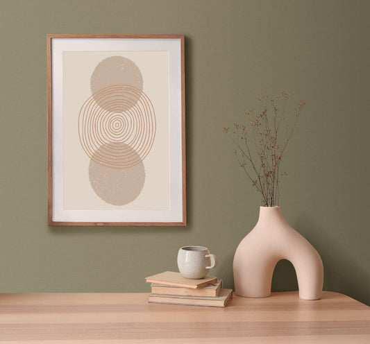 Retro Chic Plain Textured Vinyl Wallpaper – Olive
