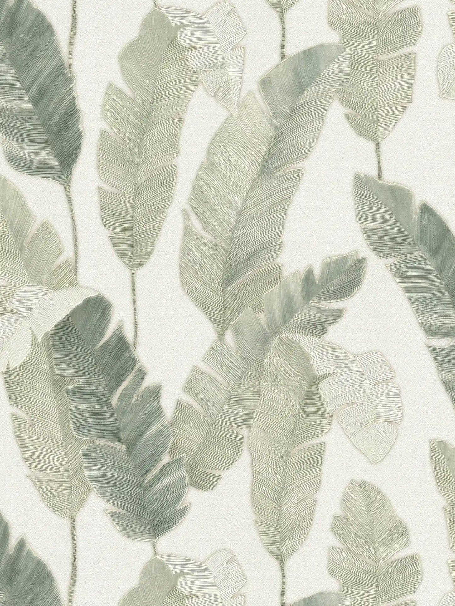 Bali Fronds Vinyl Wallpaper - Green