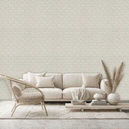 Bellflowers Wallpaper - Morris - Linen/Cream