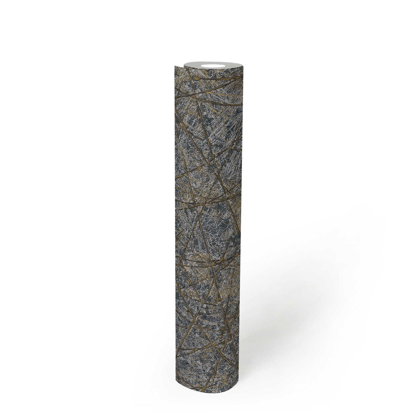 Linear Web - Geometric Wallpaper - Dark Grey