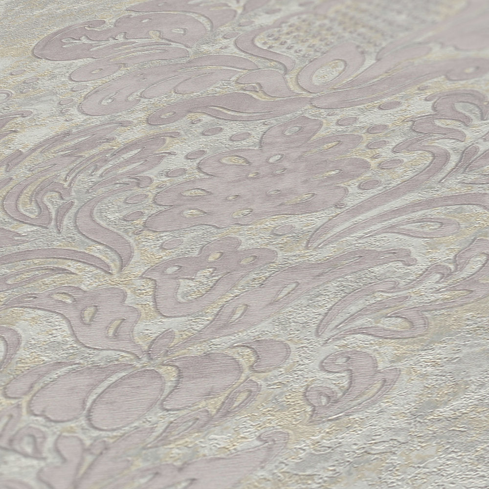 St. Petersberg Baroque Wallpaper - Grey