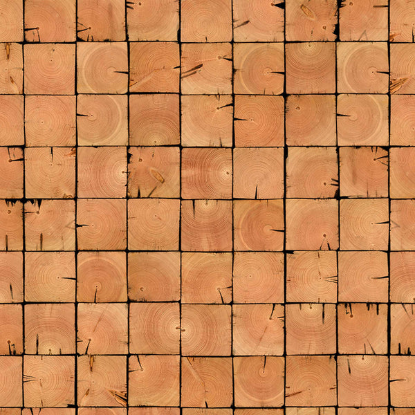 Sample - Piet Hein Eek 'Scrapwood Series' Wallpaper - Wood Blocks