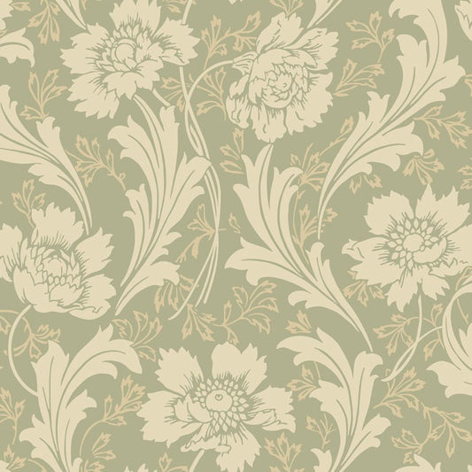 Villastaden Wallpaper - Green