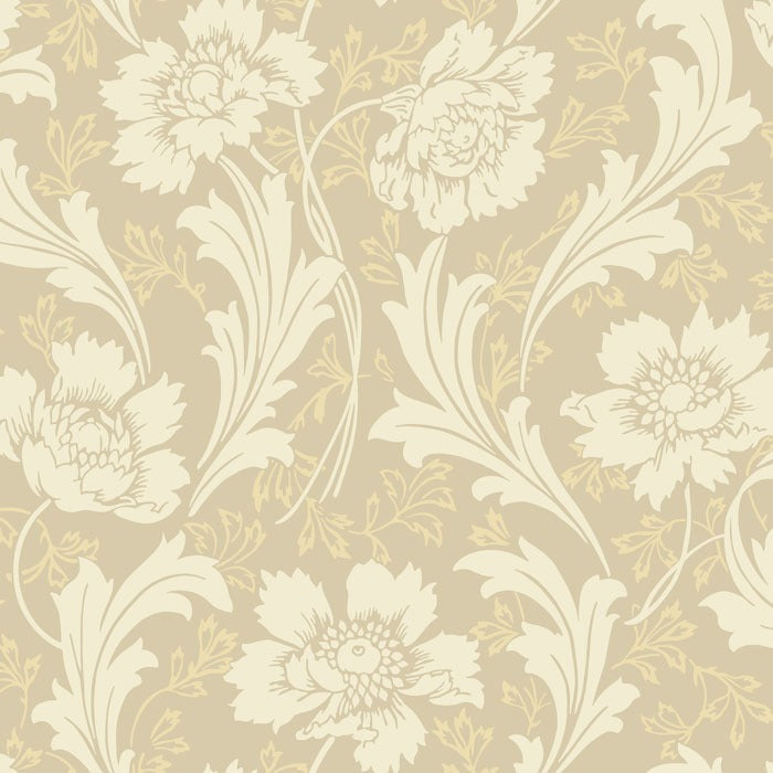 Sample - Villastaden Wallpaper - Beige