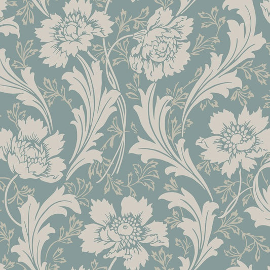 Villastaden Wallpaper - Blue