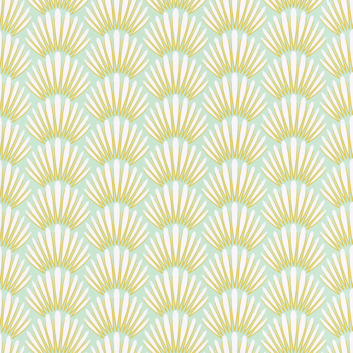 Jungle Canopee Wallpaper - Discontinuing - Jaune/Mint