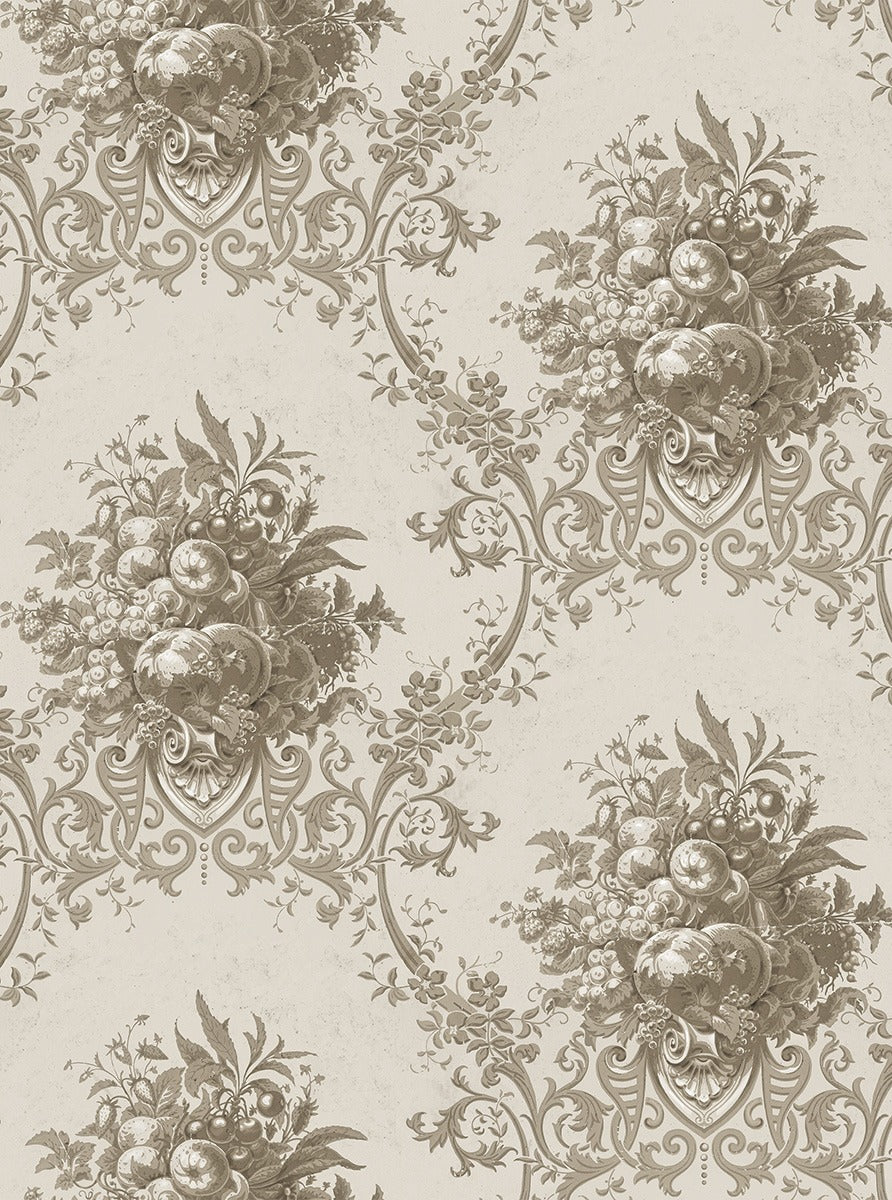 Paradise Medallion - Custom Sized Wallpaper Mural (per m2) - Beige