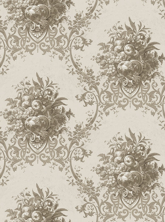 Paradise Medallion - Custom Sized Wallpaper Mural (per m2) - Beige
