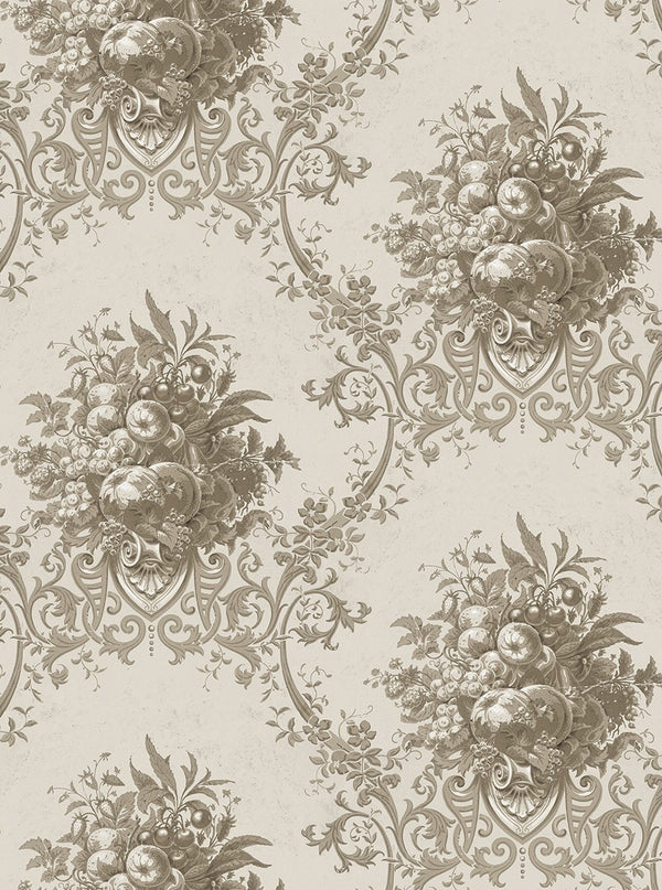 Sample - Paradise Medallion - Custom Sized Wallpaper Mural (per m2) - Beige