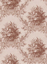 Paradise Medallion - Custom Sized Wallpaper Mural (per m2) - Red