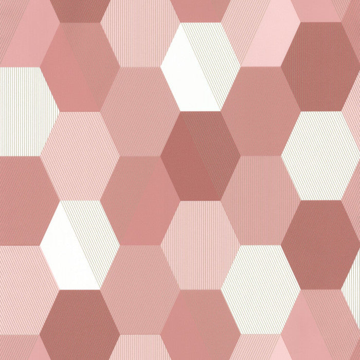 Moonlight Hexagone Wallpaper (Spaces Collection) - 5 Colours
