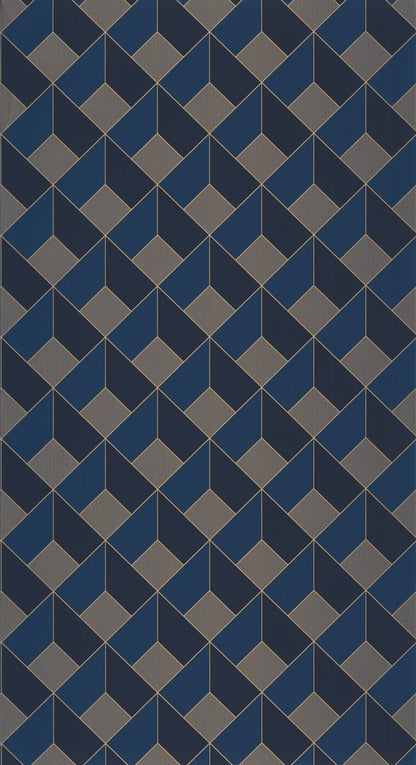 Spaces Square Wallpaper - Midnight Blue
