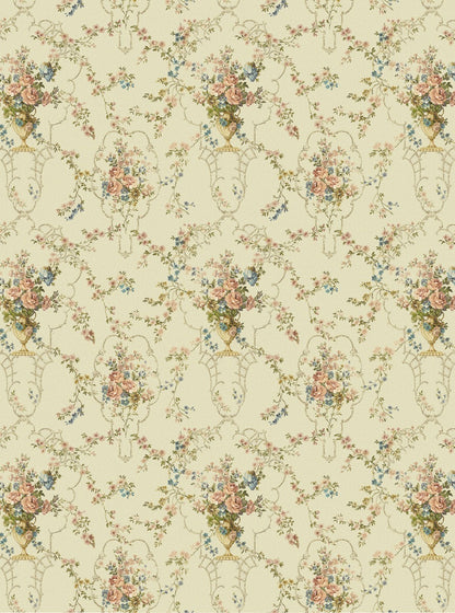 Rose Antique - Custom Sized Wallpaper Mural (per m2) - Warm Multi