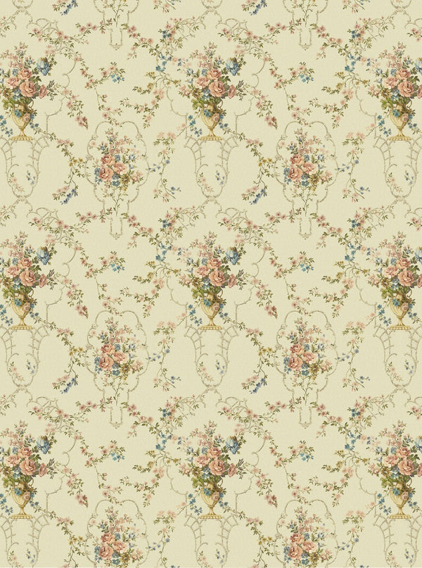 Sample - Rose Antique - Custom Sized Wallpaper Mural (per m2) - Warm Multi