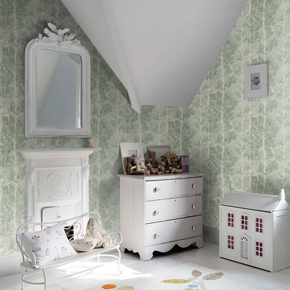 Silverwood Wallpaper by Rasch - Green
