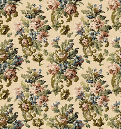 Fredrika - Custom Sized Wallpaper Mural (per m2) - Green Multi
