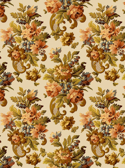 Fredrika - Custom Sized Wallpaper Mural (per m2) - Warm Multi