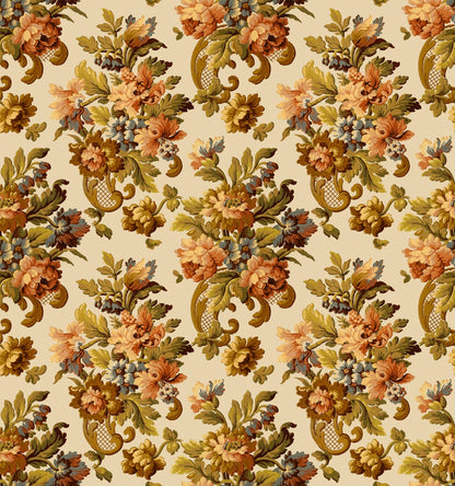 Fredrika - Custom Sized Wallpaper Mural (per m2) - Warm Multi