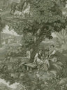 Vintage Landscape - Custom Sized Wallpaper Mural (per m2) - Antique Green
