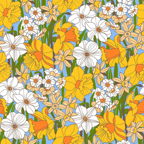 Sample - Easter Parade - Custom Sized Wallpaper Mural (per m2) - Blue Multi