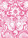 Mermaid Groove - Custom Sized Wallpaper Mural (per m2) - Pink