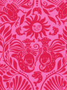 Mermaid Groove - Custom Sized Wallpaper Mural (per m2) - Red