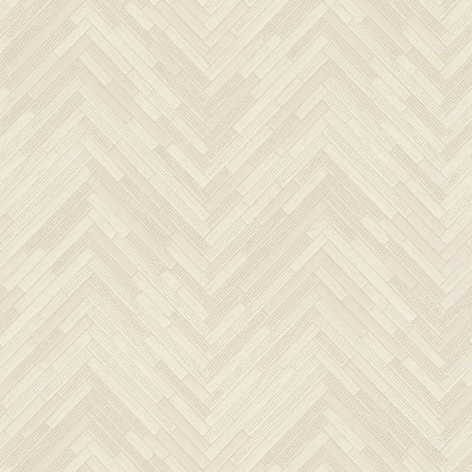 Versace Parquet Wallpaper - Creme/Beige
