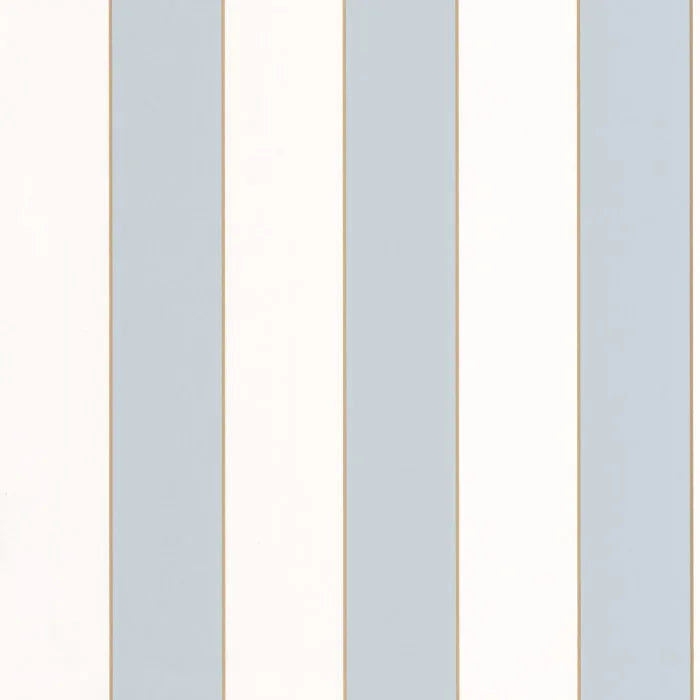 Sample - Moonlight Golden Lines Wallpaper - Blue/White