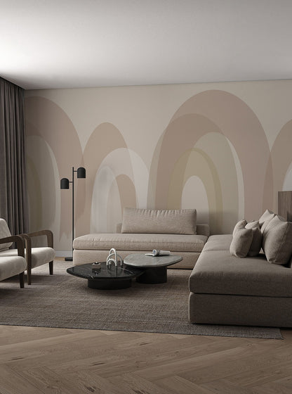 Fantasy Arch - Custom Sized Wallpaper Mural (per m2) - Beige