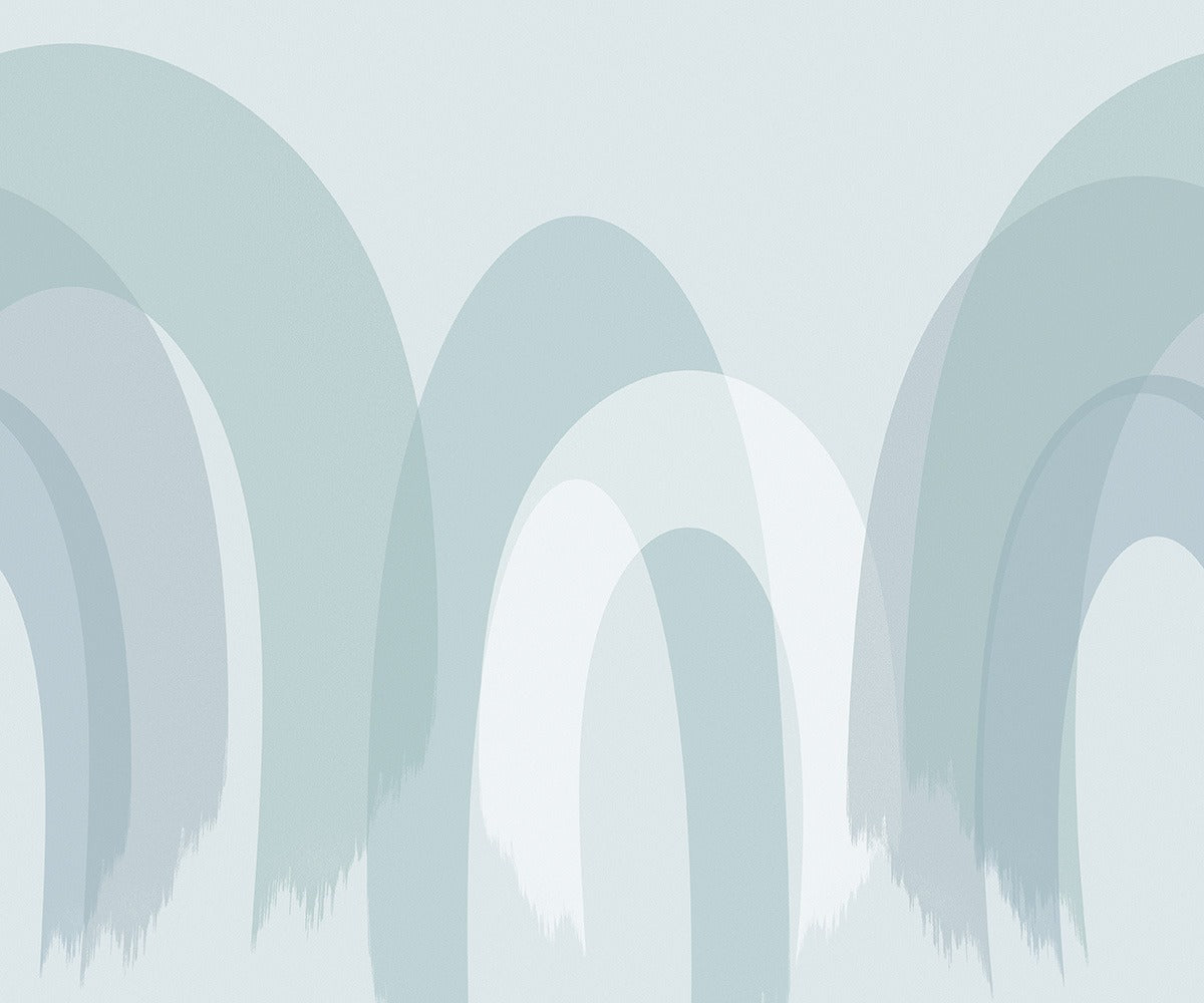 Fantasy Arch - Custom Sized Wallpaper Mural (per m2) - Blue